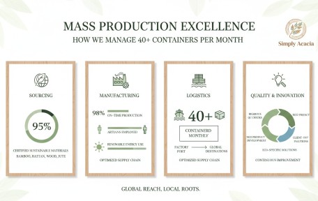 Behind the Scenes: The Journey of Delivering 40+ Containers of Sustainable Home Decor Every Month